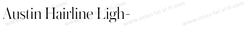 Austin Hairline Ligh字体转换